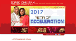 Desktop Screenshot of edifiedchristianministries.org