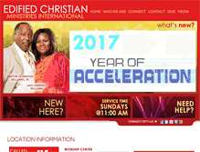 Tablet Screenshot of edifiedchristianministries.org